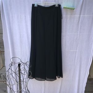 Long black dress skirt